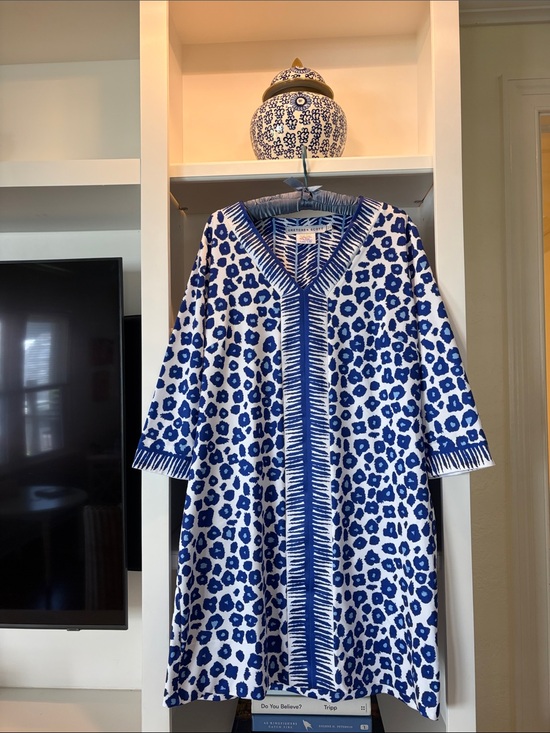 Gretchen Scott Designs Dresses & Skirts - Gretchen Scott Navy & Blue Spotted Shift